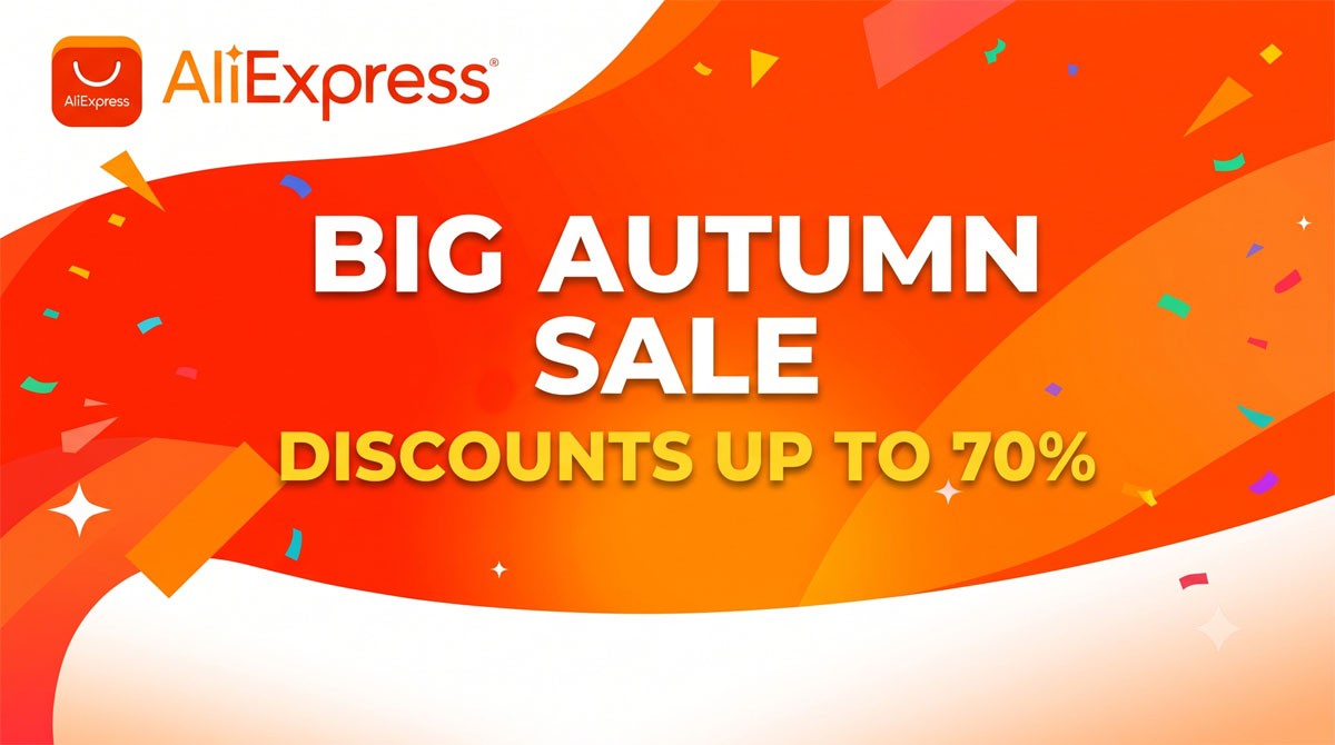 Rudens izpārdošana AliExpress veikalā
