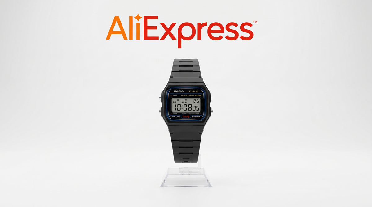 Casio F-91W AliExpress — Pirkšanas ceļvedis Latvijas pircējiem
