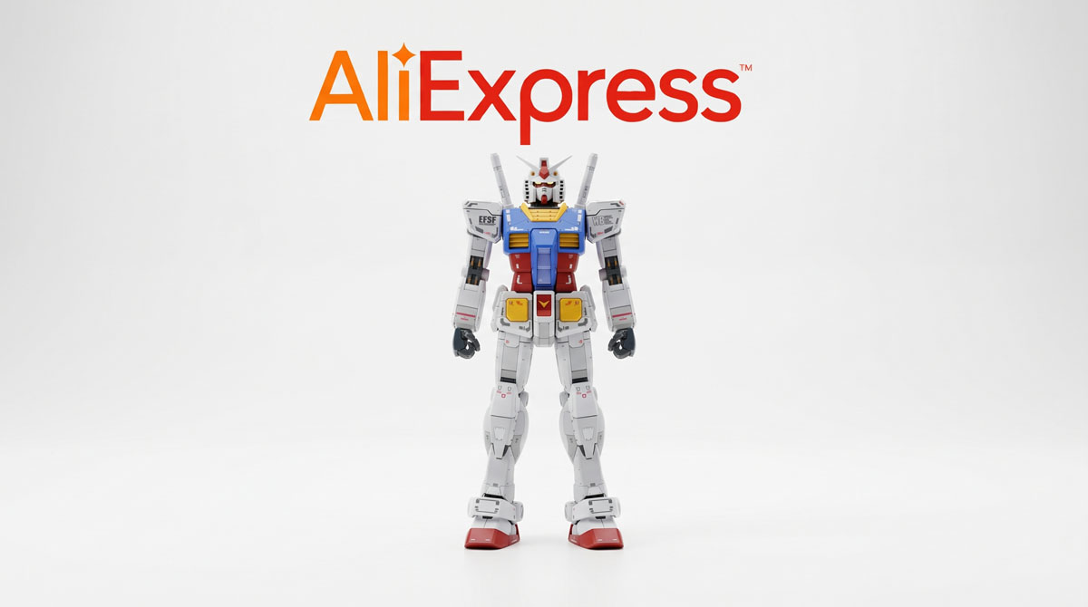 Gundam figūras platformā AliExpress